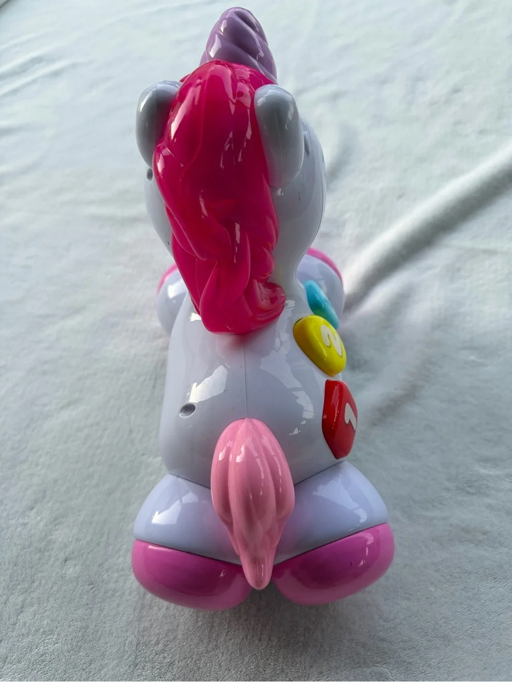 Educational Pink and White Unicorn Number Toy